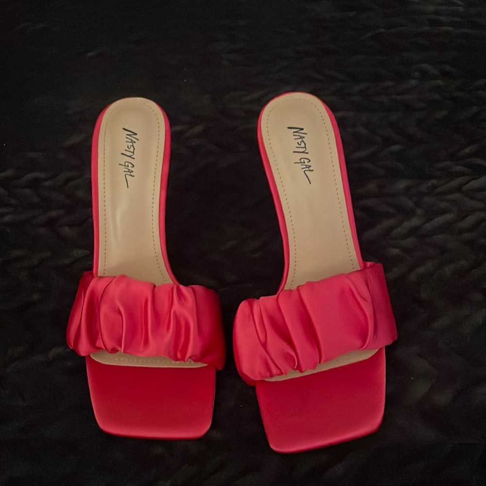 Nasty Girl Hot Pink Stiletto sandal